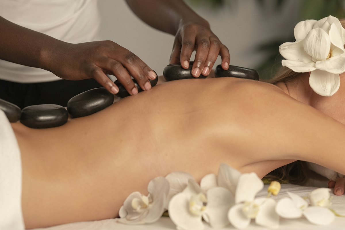 Low-light wellness space and quiet-room atmosphere